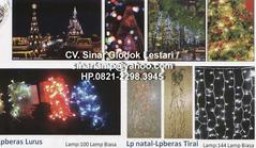 Lampu Natal Lurus dan Lampu Tirai Hias Dekorasi